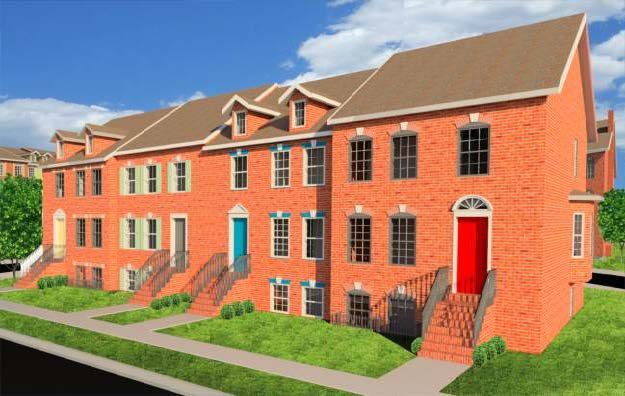 Townhome row schematic